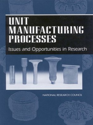 cover image of Unit Manufacturing Processes